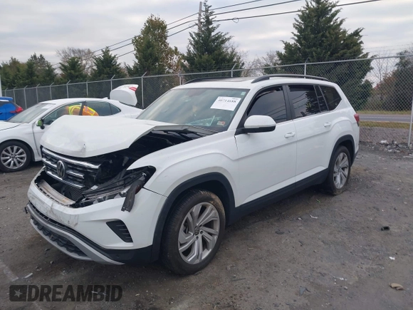2023 Volkswagen Atlas SE with VIN 1V2KP2CA9PC556898, listed as a IAAI auction lot 40714688 with 53,598 mi miles and . Bid and sale history available at DreamBid. Image 2.
