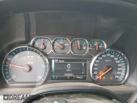2018 Chevrolet Silverado 1500 LT with VIN 3GCUKREC9JG272028, listed as a Copart auction lot 47467325 with 108,505 mi miles and Salvage Title. Bid and sale history available at carsss.com. Image 9.