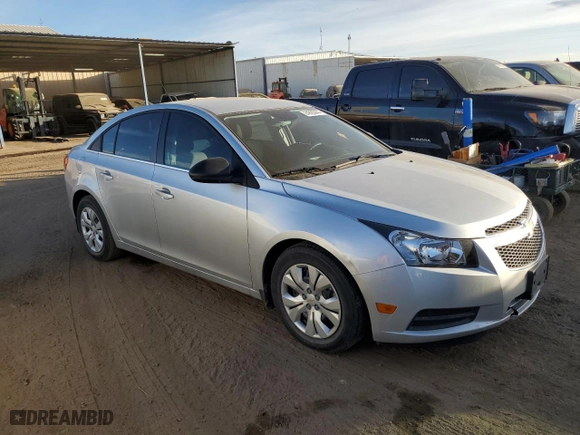2012 Chevrolet Cruze LS with VIN 1G1PC5SHXC7373475, listed as a Copart auction lot 84805944 with 25,590 mi miles and Salvage Title. Bid and sale history available at carsss.com. Image 4.