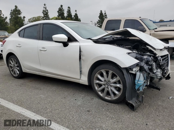 2014 Mazda 3 S Grand Touring with VIN JM1BM1W34E1177561, listed as a Copart auction lot 54372995 with 89,625 mi miles and Salvage Title. Bid and sale history available at DreamBid. Image 4.