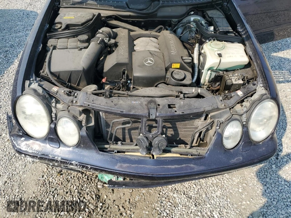 2003 Mercedes-Benz CLK 320 with VIN WDBLK65G33T139654, listed as a Copart auction lot 73169214 with 60,448 mi miles and Salvage Title. Bid and sale history available at DreamBid. Image 11.