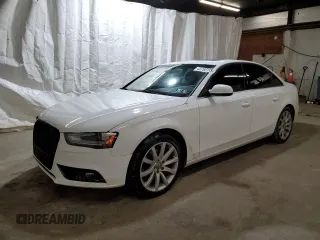 2013 Audi A4 Premium Plus with VIN WAUFFAFL8DN038341, listed as a Copart auction lot 43760185 with 143,668 mi miles and Salvage Title. Bid and sale history available at carsss.com. Image 1.