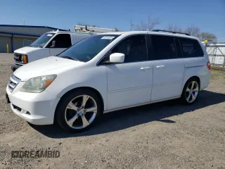 2007 Honda Odyssey EX-L z VIN 5FNRL38677B459062, wystawiony jako Copart lot #48913625 z przebiegiem 165 283 mil mil oraz Czysty tytuł • Clean title. Historia ofert i sprzedaży dostępna na DreamBid. Obrazek 1.