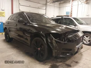 2018 Jaguar F-Pace 30t R-Sport with VIN SADCL2GX8JA281161, listed as a IAAI auction lot 41697529 with 81,242 mi miles and . Bid and sale history available at DreamBid. Image 1.