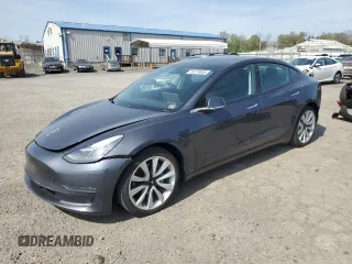 2020 Tesla Model 3 Long Range with VIN 5YJ3E1EB5LF589907, listed as a Copart auction lot 54778655 with 45,194 mi miles and Salvage Title. Bid and sale history available at DreamBid. Image 1.