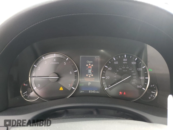 2016 Lexus GS 350 with VIN JTHBZ1BL6GA002480, listed as a Copart auction lot 55603185 with 8,540 mi miles and Salvage title. Bid and sale history available at DreamBid. Image 9.