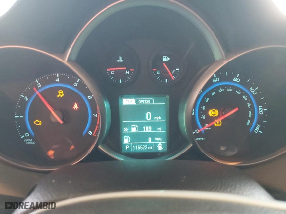 2016 Chevrolet Cruze Limited LS with VIN 1G1PC5SGXG7204148, listed as a Copart auction lot 49996765 with 116,622 mi miles and Salvage Title. Bid and sale history available at carsss.com. Image 9.