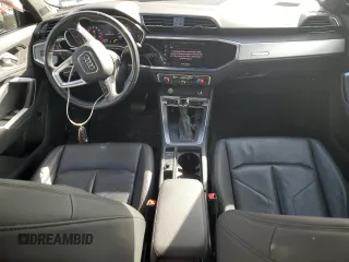 2020 Audi Q3 S line Premium with VIN WA1DECF37L1052630, listed as a Copart auction lot 45125555 with 57,910 mi miles and Non Repairable. Bid and sale history available at carsss.com. Image 8.