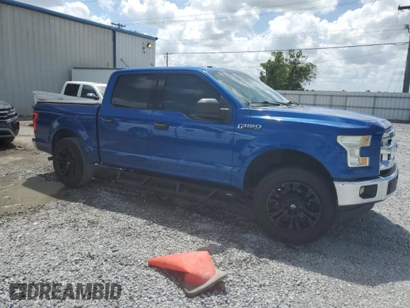 2017 Ford F-150 XL with VIN 1FTEW1C85HFA87480, listed as a Copart auction lot 51813955 with 185,207 mi miles and Salvage Title. Bid and sale history available at carsss.com. Image 4.