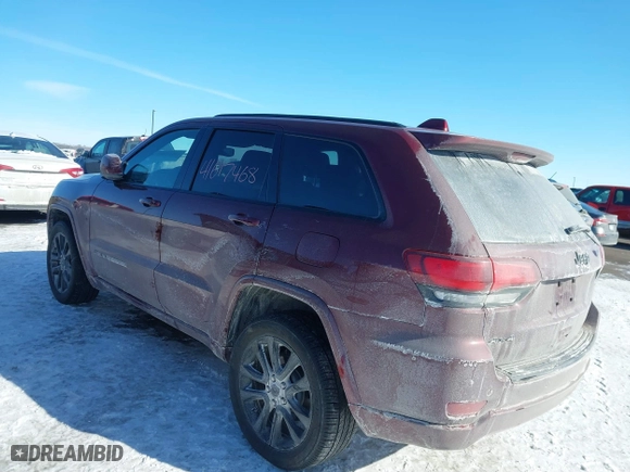 2019 Jeep Grand Cherokee Laredo E with VIN 1C4RJFAG1KC802450, listed as a IAAI auction lot 41617468 with 95,318 mi miles. Bid and sale history available at carsss.com. Image 3.