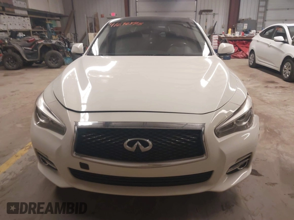 2017 Infiniti Q50 2.0t with VIN JN1CV7AP5HM641168, listed as a IAAI auction lot 41696943 with 106,855 mi miles and . Bid and sale history available at carsss.com. Image 13.