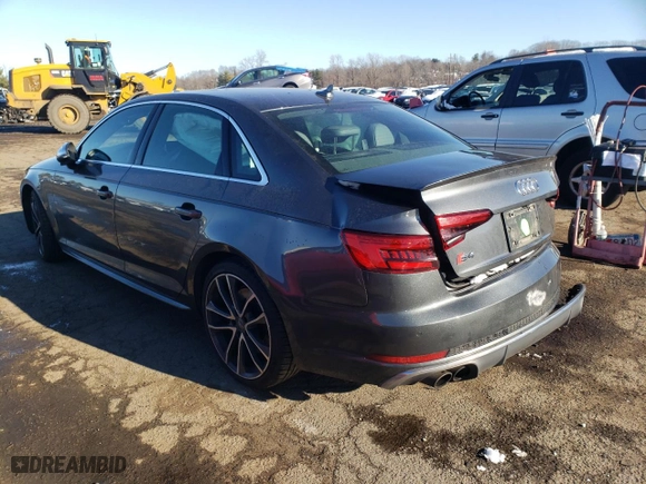 2018 Audi S4 Premium Plus with VIN WAUB4AF4XJA003946, listed as a Copart auction lot 69813832 with 35,827 mi miles. Bid and sale history available at carsss.com. Image 2.