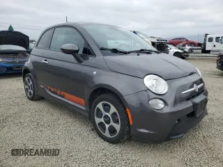 2014 FIAT 500e with VIN 3C3CFFGE7ET294608, listed as a Copart auction lot 52554225 with 67,857 mi miles and Salvage title. Bid and sale history available at DreamBid. Image 4.