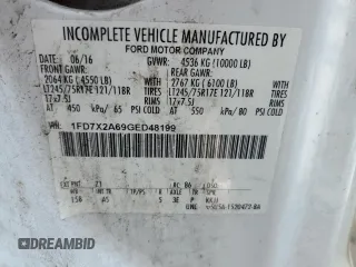 2016 Ford F-250 XL с VIN 1FD7X2A69GED48199, выставлен на аукционе Copart как лот 45689205 с пробегом 294 531 миль миль и Чистый • Clean title. История ставок и продаж доступна на DreamBid. Изображение 12.