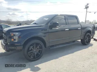 2015 Ford F-150 XLT with VIN 1FTEW1C81FKD32005, listed as a Copart auction lot 48294905 with 142,281 mi miles and Salvage Title. Bid and sale history available at carsss.com. Image 1.