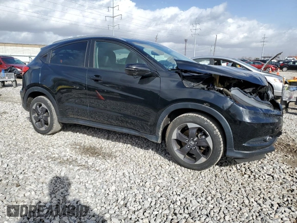 2018 Honda HR-V EX-L with VIN 3CZRU6H70JM704921, listed as a Copart auction lot 47473035 with 37,664 mi miles and Salvage Title. Bid and sale history available at carsss.com. Image 4.
