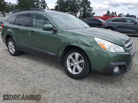 2013 Subaru Outback Premium with VIN 4S4BRBGC4D3225158, listed as a Copart auction lot 61684865 with 106,116 mi miles and Salvage title. Bid and sale history available at DreamBid. Image 4.