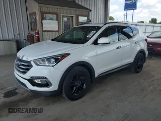 2017 Hyundai Santa Fe 2.4L with VIN 5XYZUDLB9HG417252, listed as a Copart auction lot 63296555 with 124,204 mi miles and Clean title. Bid and sale history available at DreamBid. Image 1.