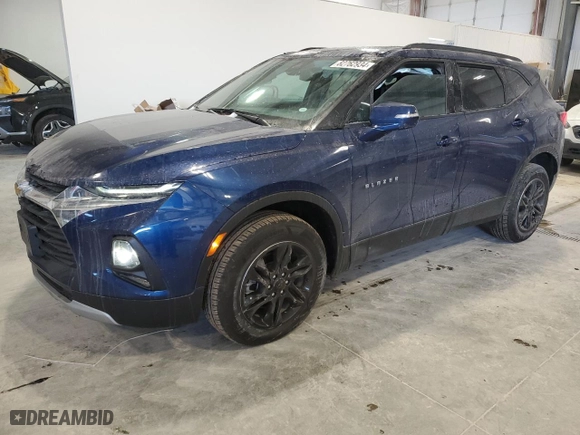 2022 Chevrolet Blazer LT with VIN 3GNKBHR47NS201764, listed as a Copart auction lot 82762934 with 27,798 mi miles and Salvage Title. Bid and sale history available at carsss.com. Image 1.