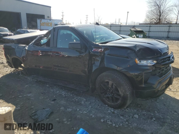 2022 Chevrolet Silverado 1500 RST with VIN 2GCUDEEDXN1511595, listed as a Copart auction lot 48173475 with 21,024 mi miles and Non Repairable. Bid and sale history available at DreamBid. Image 4.
