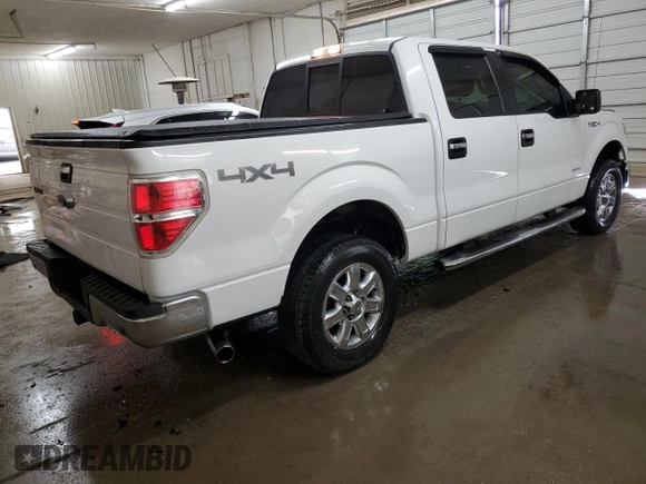 2014 Ford F-150 XL with VIN 1FTFW1ET5EFB75690, listed as a Copart auction lot 47824635 with 194,649 mi miles and Salvage Title. Bid and sale history available at carsss.com. Image 3.