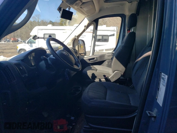 2020 Ram ProMaster Cargo with VIN 3C6URVJG2LE140568, listed as a Copart auction lot 88112275 with Not Provided miles and Clean Title. Bid and sale history available at carsss.com. Image 7.