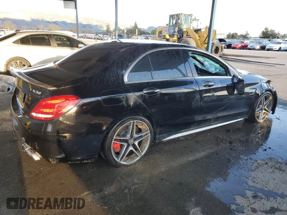 2016 Mercedes-Benz C 63 S AMG with VIN 55SWF8HB2GU113164, listed as a Copart auction lot 43981135 with 36,644 mi miles and Clean title. Bid and sale history available at DreamBid. Image 3.