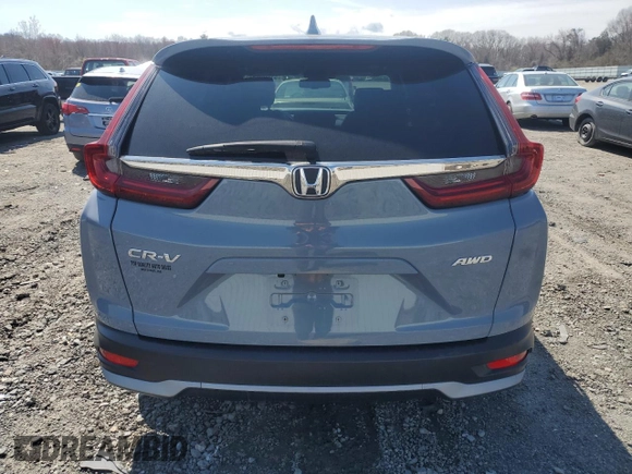 2021 Honda CR-V EX-L with VIN 2HKRW2H82MH625603, listed as a Copart auction lot 51992075 with 32,482 mi miles and Salvage Title. Bid and sale history available at DreamBid. Image 6.