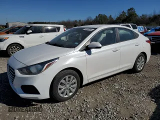 2021 Hyundai Accent SE with VIN 3KPC24A61ME128598, listed as a Copart auction lot 46658765 with 117,032 mi miles and Salvage Title. Bid and sale history available at carsss.com. Image 1.
