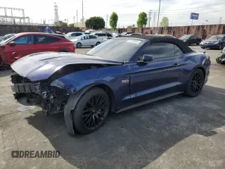 2018 Ford Mustang GT Premium with VIN 1FATP8FF0J5166385, listed as a Copart auction lot 53189035 with 93,417 mi miles and Salvage title. Bid and sale history available at DreamBid. Image 1.