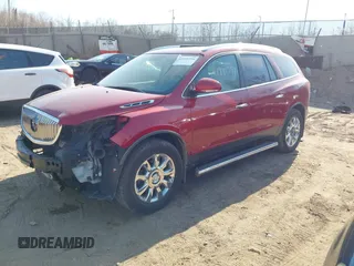 2012 Buick Enclave Leather with VIN 5GAKVCED2CJ360071, listed as a IAAI auction lot 41995399 with 145,565 mi miles and . Bid and sale history available at carsss.com. Image 2.