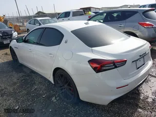 2021 Maserati Ghibli with VIN ZAM57XSA4M1361209, listed as a IAAI auction lot 41716325 with 46,120 mi miles. Bid and sale history available at carsss.com. Image 3.