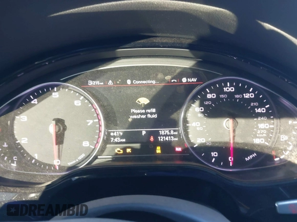 2017 Audi A8 L with VIN WAU44AFD5HN009133, listed as a IAAI auction lot 41352816 with 121,413 mi miles. Bid and sale history available at carsss.com. Image 7.