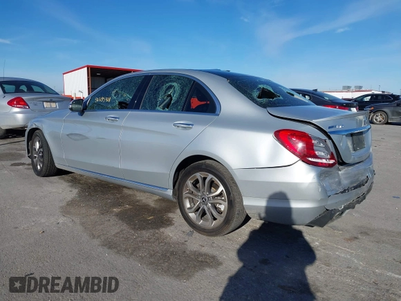 2017 Mercedes-Benz C 300 with VIN 55SWF4KB4HU222728, listed as a IAAI auction lot 38335318 with 64,285 mi miles and . Bid and sale history available at carsss.com. Image 3.