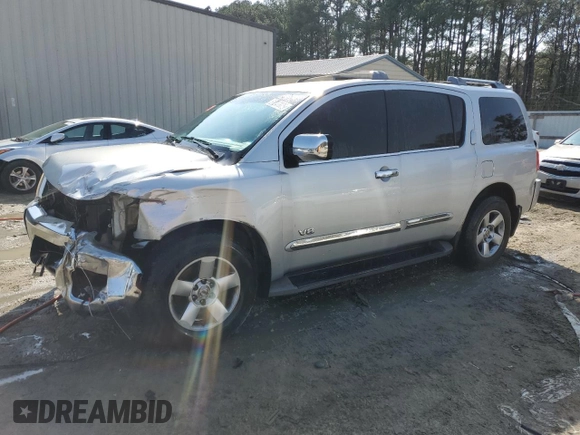 2007 Nissan Armada SE z VIN 5N1BA08A27N722095, wystawiony jako Copart lot #51247875 z przebiegiem 195 137 mil mil oraz Szkoda całkowita • Salvage title. Historia ofert i sprzedaży dostępna na DreamBid. Obrazek 1.