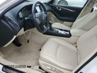 2014 Infiniti Q50 Premium with VIN JN1BV7AR1EM681496, listed as a Copart auction lot 61823625 with 53,261 mi miles and Salvage title. Bid and sale history available at DreamBid. Image 7.