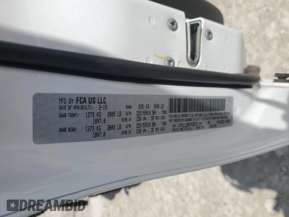 2019 Jeep Cherokee Latitude Plus с VIN 1C4PJLLB9KD429210, выставлен на аукционе Copart как лот 55243425 с пробегом 57 165 миль миль и Чистый • Clean title. История ставок и продаж доступна на DreamBid. Изображение 14.