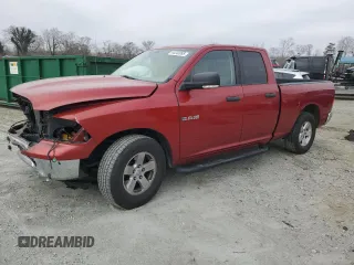 2009 Dodge 1500 SLT with VIN 1D3HB18P69S749642, listed as a Copart auction lot 44343995 with 142,390 mi miles and Salvage Title. Bid and sale history available at carsss.com. Image 1.