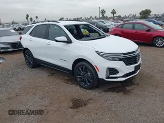 2022 Chevrolet Equinox RS with VIN 3GNAXMEV8NS189953, listed as a IAAI auction lot 41164322 with 13,791 mi miles and . Bid and sale history available at DreamBid. Image 1.