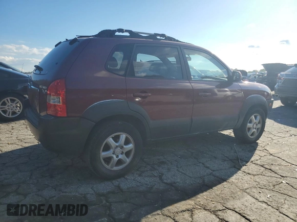 2005 Hyundai Tucson GLS with VIN KM8JN12D15U141358, listed as a Copart auction lot 73715334 with 173,503 mi miles and Salvage Title. Bid and sale history available at carsss.com. Image 3.
