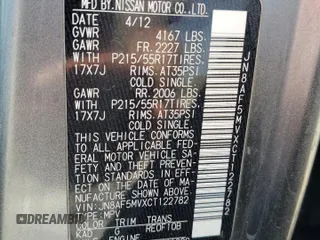 2012 Nissan Juke SL z VIN JN8AF5MVXCT122782, wystawiony jako Copart lot #50645195 z przebiegiem 156 269 mil mil oraz Szkoda całkowita • Salvage title. Historia ofert i sprzedaży dostępna na DreamBid. Obrazek 15.