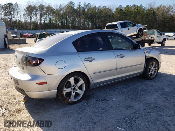 2005 Mazda 3 s with VIN JM1BK323451250774, listed as a Copart auction lot 48626955 with 241,870 mi miles and Salvage Title. Bid and sale history available at carsss.com. Image 3.