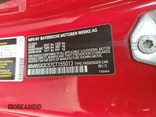 2012 MINI Coupe S z VIN WMWSX3C57CT155013, wystawiony jako Copart lot #88066275 z przebiegiem 69 870 mil mil oraz Szkody całkowita. Historia ofert i sprzedaży dostępna na DreamBid. Obrazek 13.