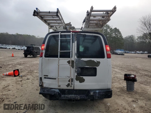 2010 Chevrolet Express Cargo with VIN 1GCZGFBG7A1138291, listed as a Copart auction lot 51048385 with 217,024 mi miles and Salvage title. Bid and sale history available at DreamBid. Image 6.