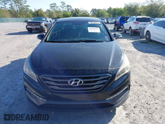 2015 Hyundai Sonata Limited with VIN 5NPE34AFXFH103882, listed as a IAAI auction lot 41946341 with 96,690 mi miles and . Bid and sale history available at carsss.com. Image 12.