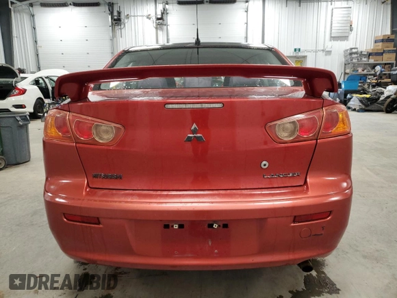 2008 Mitsubishi Lancer GTS with VIN JA3AU86U98U606515, listed as a Copart auction lot 53334645 with 312,991 mi miles and Clean Title. Bid and sale history available at carsss.com. Image 6.