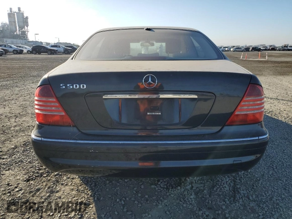 2003 Mercedes-Benz S-Class 5.0L with VIN WDBNG75JX3A376780, listed as a Copart auction lot 83376234 with 202,472 mi miles and Clean Title. Bid and sale history available at carsss.com. Image 6.