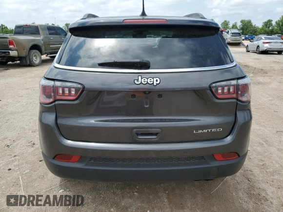 2018 Jeep Compass Limited with VIN 3C4NJCCB2JT204109, listed as a Copart auction lot 53953215 with 94,566 mi miles and Salvage Title. Bid and sale history available at carsss.com. Image 6.