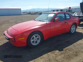 1984 Porsche 944 with VIN WP0AA0948EN456264, listed as a IAAI auction lot 42134801 with 54,339 mi miles and . Bid and sale history available at carsss.com. Image 2.