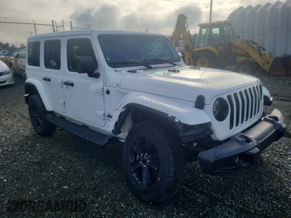 2023 Jeep Wrangler Sahara with VIN 1C4HJXEN4PW588585, listed as a Copart auction lot 86566484 with 38,020 mi miles and Salvage Title. Bid and sale history available at carsss.com. Image 4.